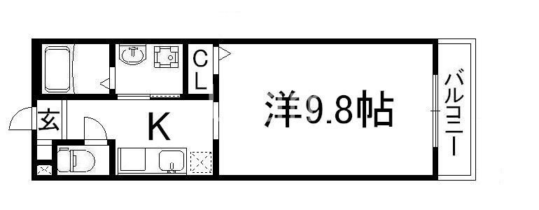 カーサエスト札の辻の間取り