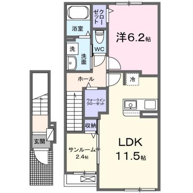 ボヌール　Ｋ　中西内の間取り