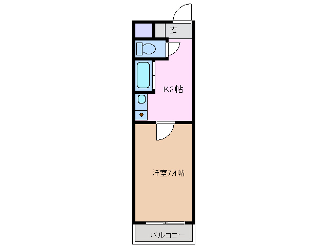 アイルーム亀山上道野の間取り