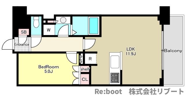 ミレーネ稲毛海岸1の間取り