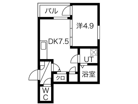 堺市堺区桜之町東のアパートの間取り