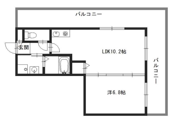 ネオクオーツ幸弐番館の間取り