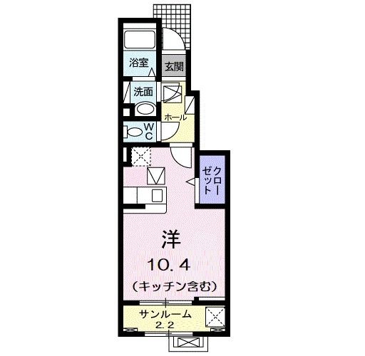 サンテェラスII　Ｂの間取り