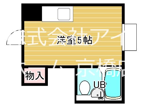 大阪市都島区中野町のマンションの間取り