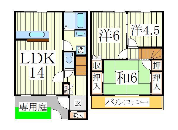 ロイヤルガーデンＣ棟の間取り