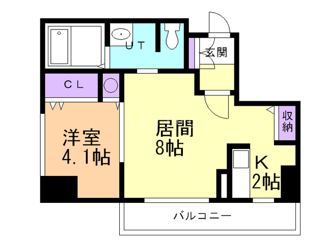 レジディア大通西の間取り