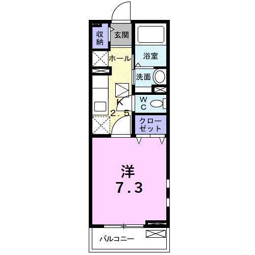 【知多郡武豊町字ヱケ屋敷のアパートの間取り】