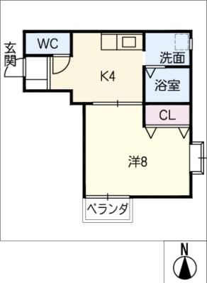 ハピネス大野の間取り