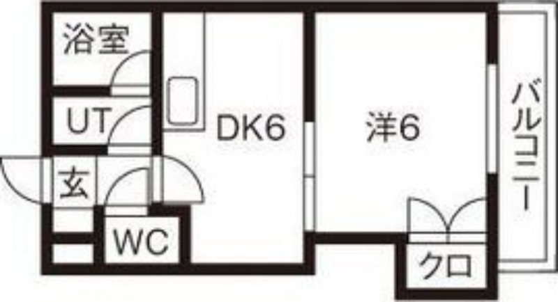 札幌市白石区中央一条のマンションの間取り