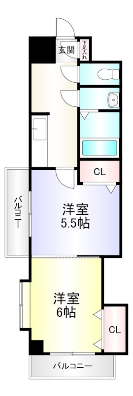 中津口センタービルの間取り