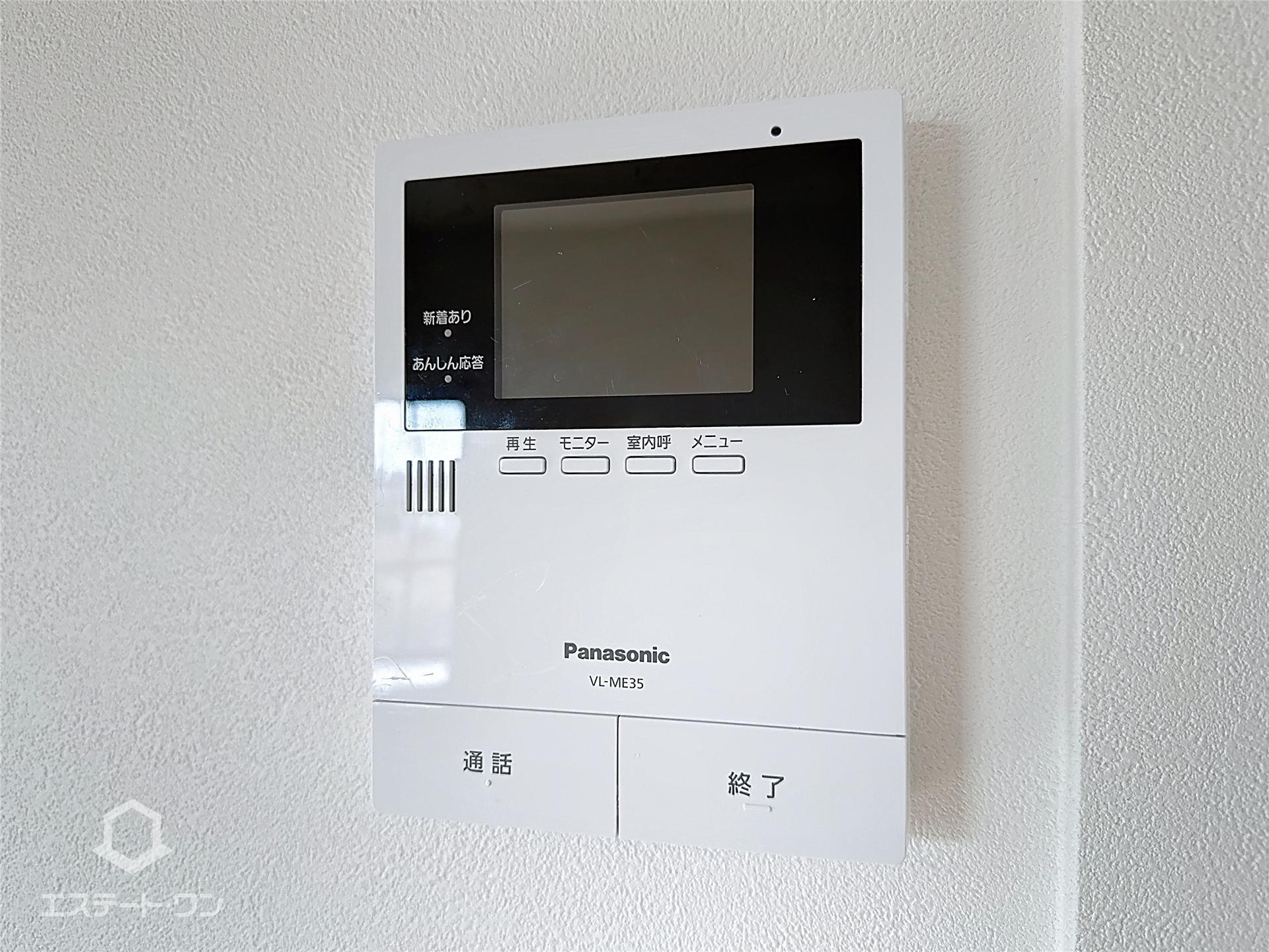 セキュリティ　来客の顔が確認できるモニターホン付きで安心◎