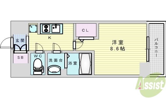 PHOENIX新大阪の間取り写真