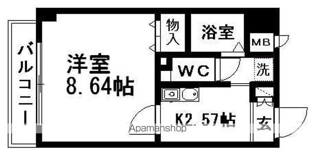 ＪＲ埼京線 赤羽駅 徒歩11分 7階建 築28年の間取り写真