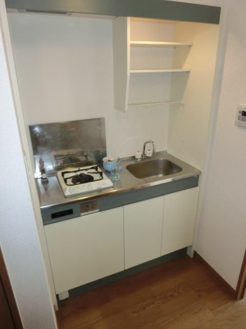 キッチン　1口ガスシステムキッチン