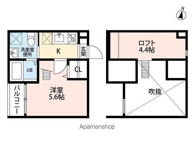 地下鉄鶴舞線 庄内通駅 徒歩10分 2階建 築10年の間取り写真