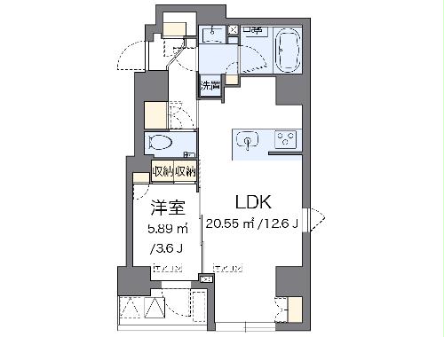ラヴィエ銀座東の間取り写真