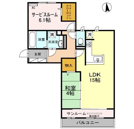 大阪モノレール彩都線 彩都西駅 徒歩8分 3階建 築14年の間取り写真