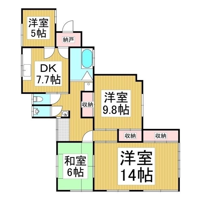 新山ニュータウン平家の間取り写真