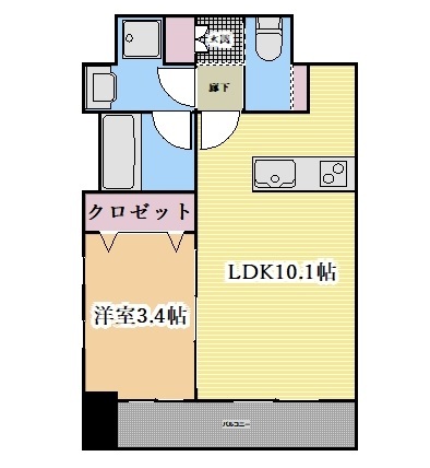 パラドール吹上の間取り写真