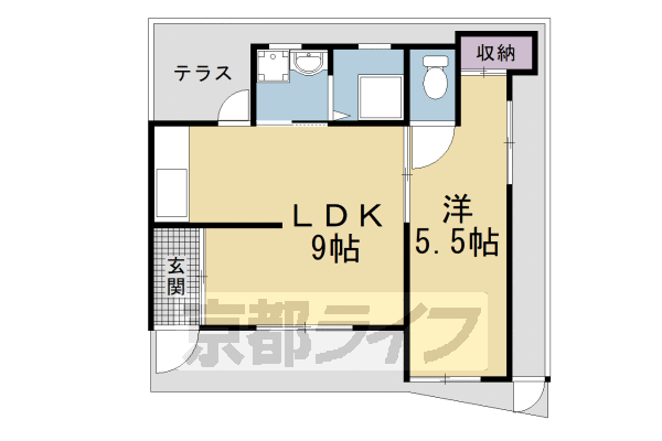 山ノ内山ノ下町テラスハウスの間取り写真