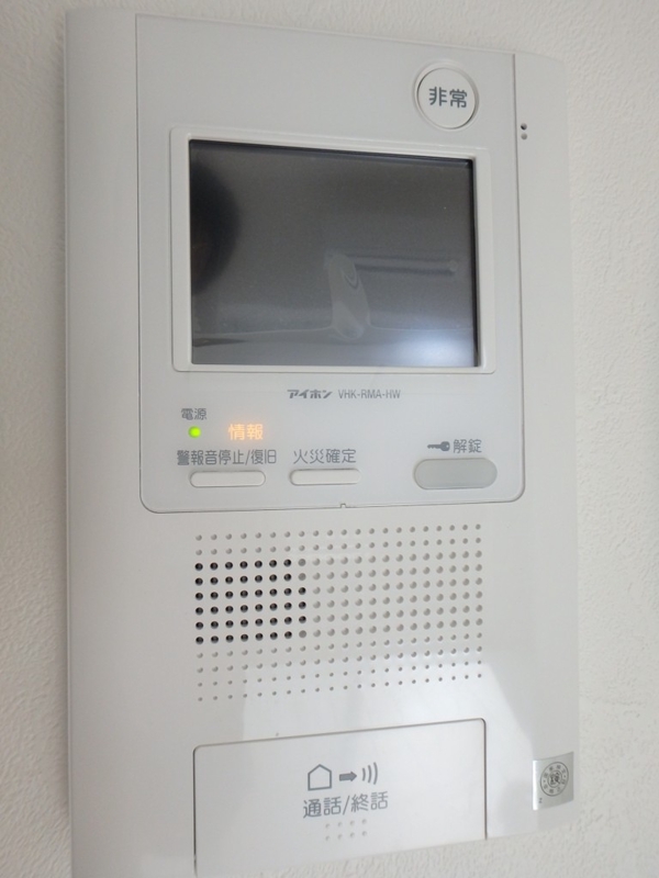 セキュリティ　ＴＶモニターホン、画面が大きくて見やすいです