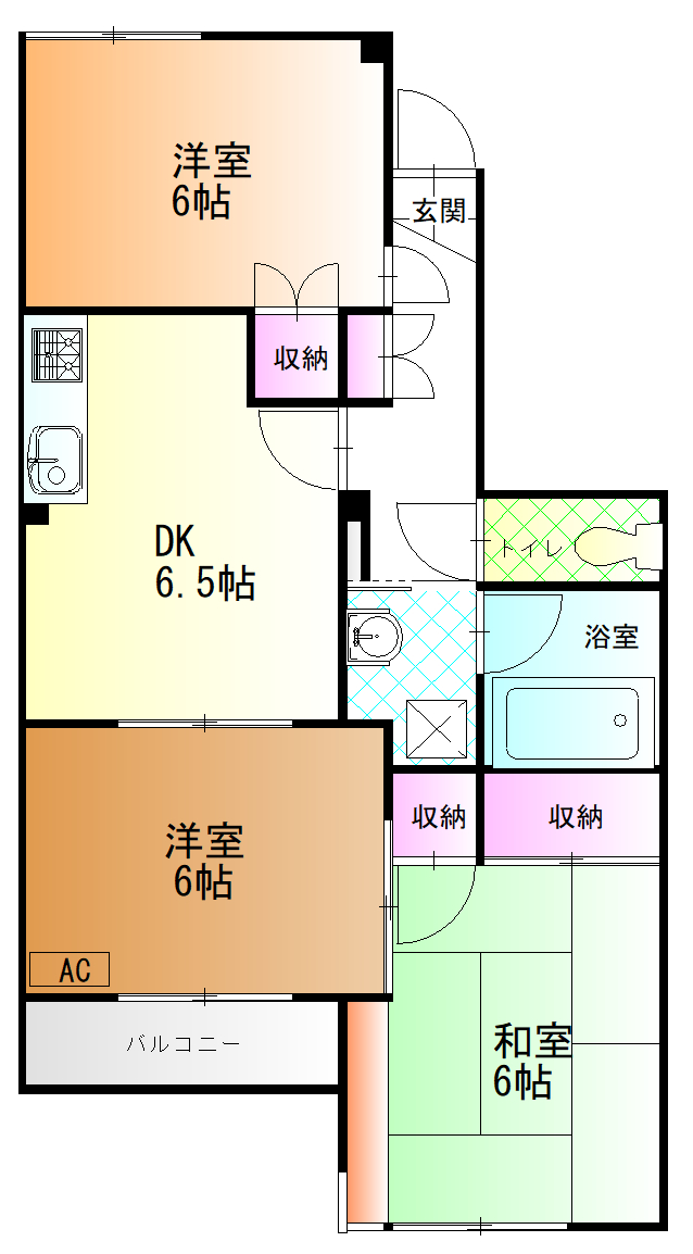 SFKマンションの間取り