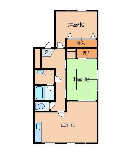 WINDOM大津Bの間取り