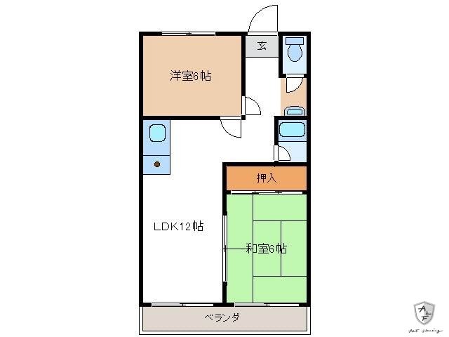 美濃加茂市森山町のマンションの間取り