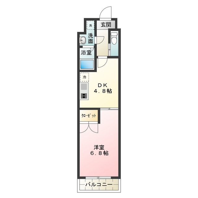 エスポワール長曽根の間取り