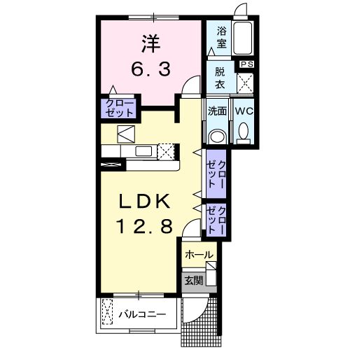 プレッソメテオール Bの間取り