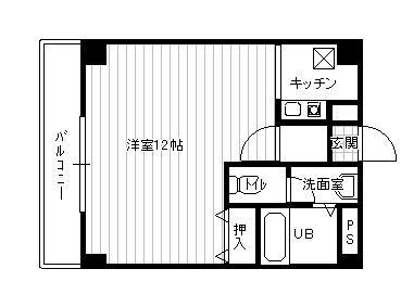 西本番町マンションの間取り