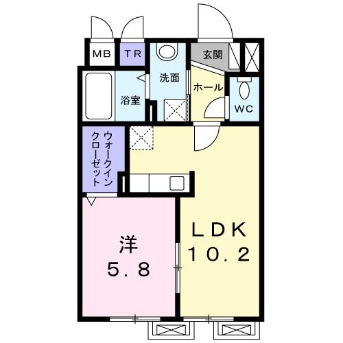 ヴィラ本町の間取り