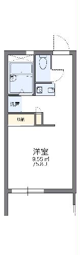 レオパレスキャロルの間取り