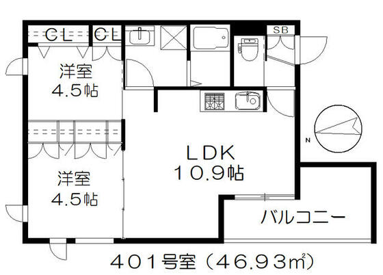 アベニール御徒町の間取り