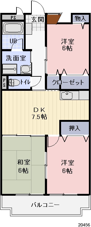 リンピアＴＯＭＯの間取り