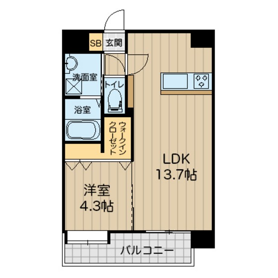 八王寺ツインタワーＷＥＳＴの間取り