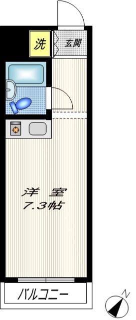 日興パレセゾン鵜の木の間取り