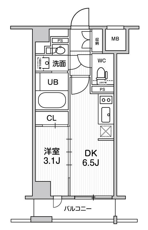 シーズンフラッツ新高円寺の間取り