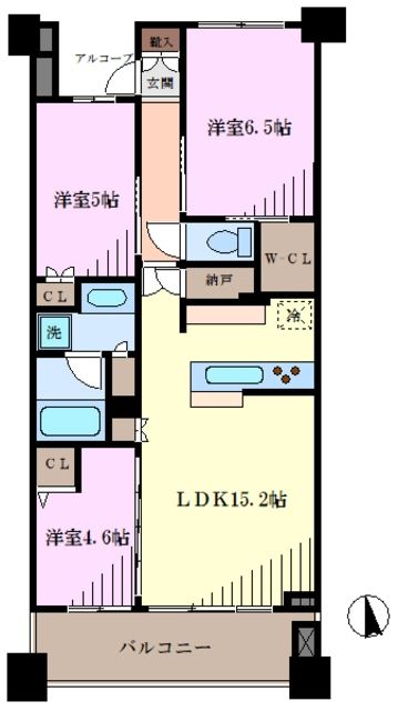 プラウドシティ日吉レジデンスＩ棟の間取り