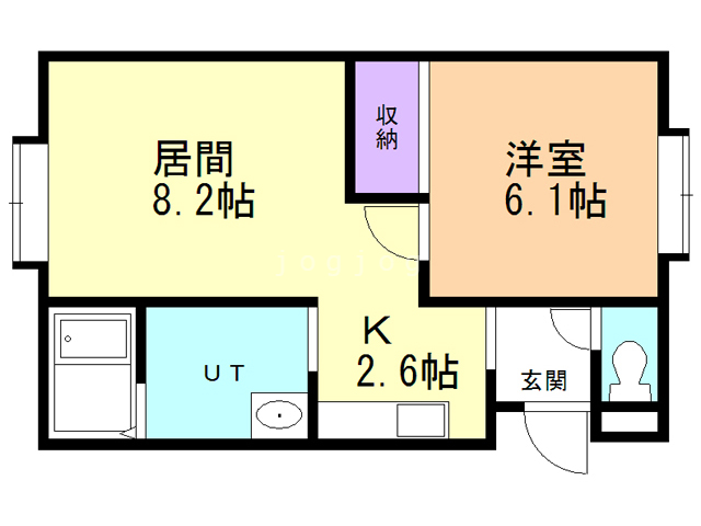 【ハウスぴーぷるの間取り】