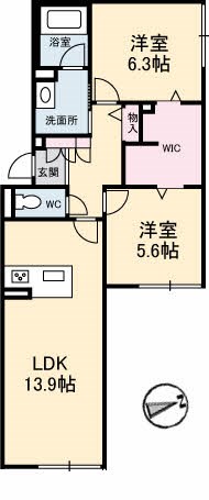 シャーメゾン栗の木の間取り