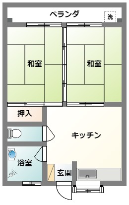 マンション松田の間取り