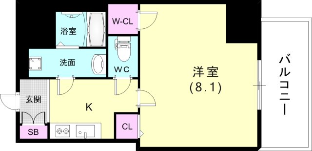 ファステート神戸ティアモの間取り