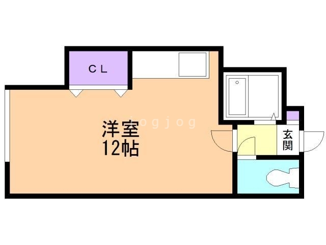 小樽市銭函のマンションの間取り