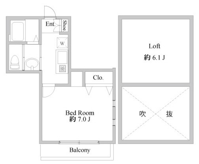 クリーク幕張の間取り