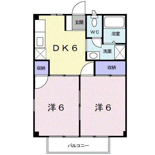 シャロル内原の間取り