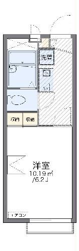 茅ヶ崎市浜之郷のアパートの間取り