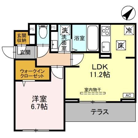 さいたま市北区宮原町のアパートの間取り