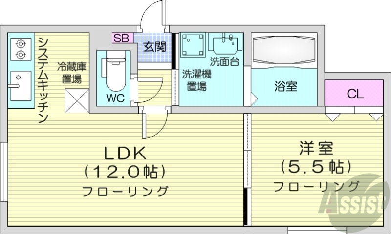 ステラカーサの間取り