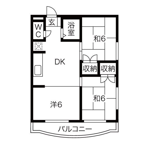 レジデンス光和Ｎ１０４の間取り